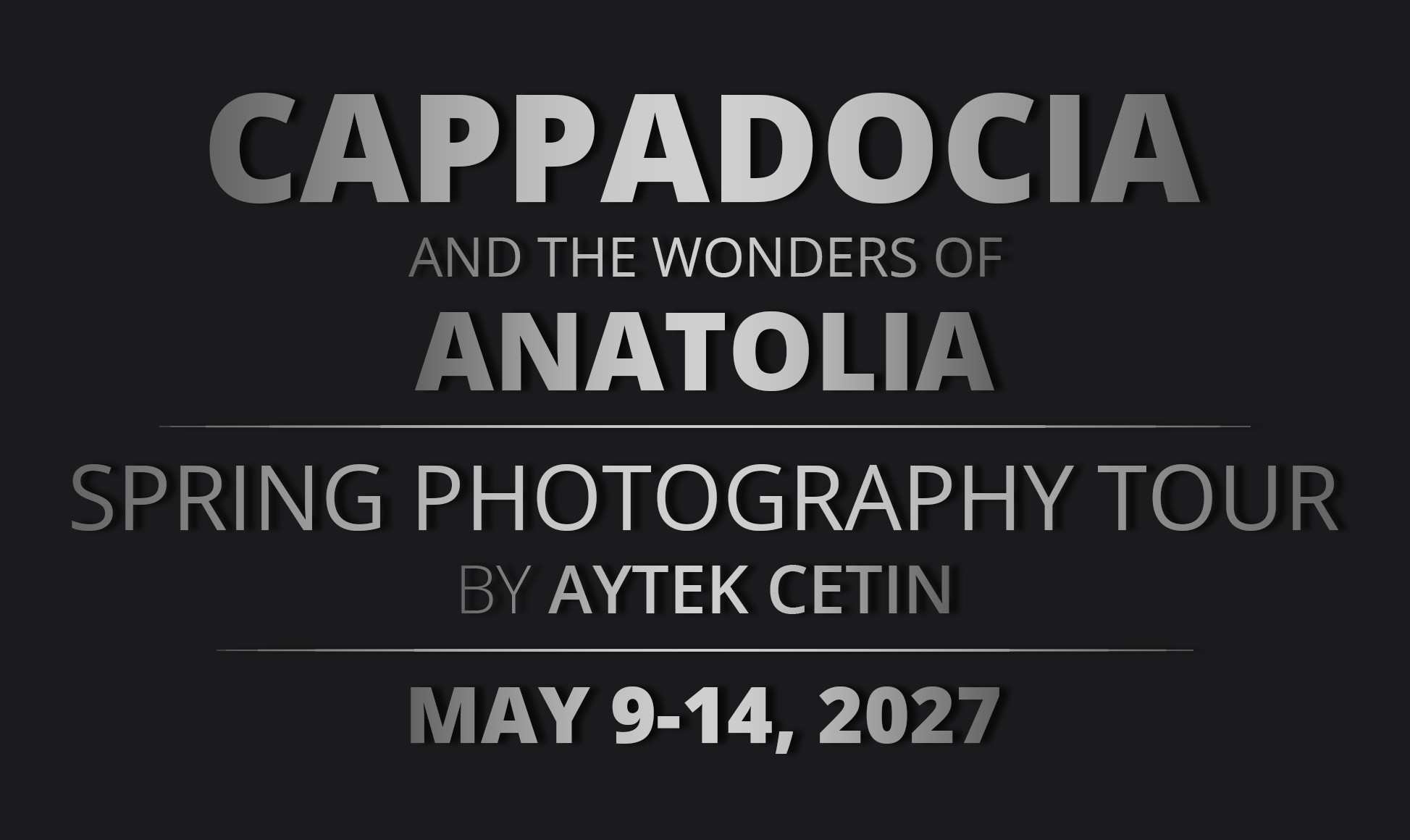 Cappadocia Spring Photography Tour 2027 fairy chimneys rock formations valleys landscape photography workshop Turkey