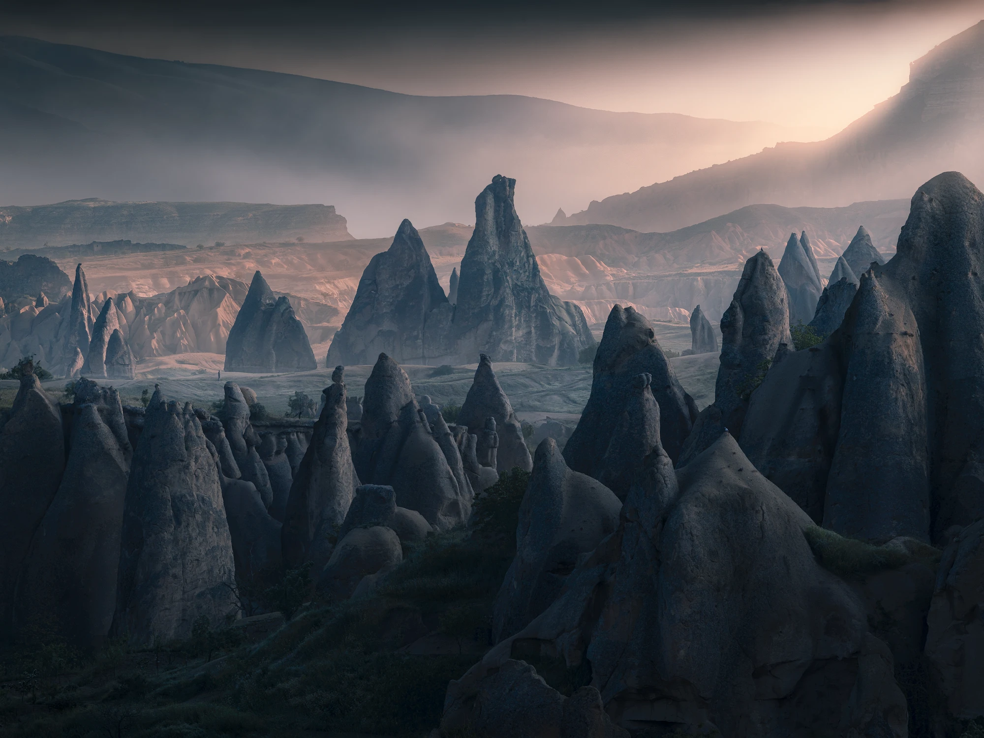The Eternal Watcher Cappadocia fairy chimneys and volcanic rock formations at dawn in Turkey during a landscape photography tour